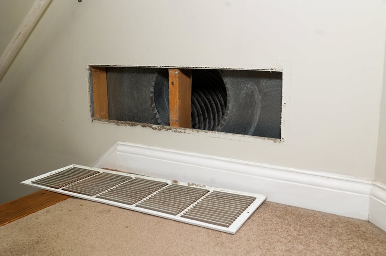 Before: Dirty air vent